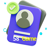 Tornar-se um membro do 58 Game é muito simples